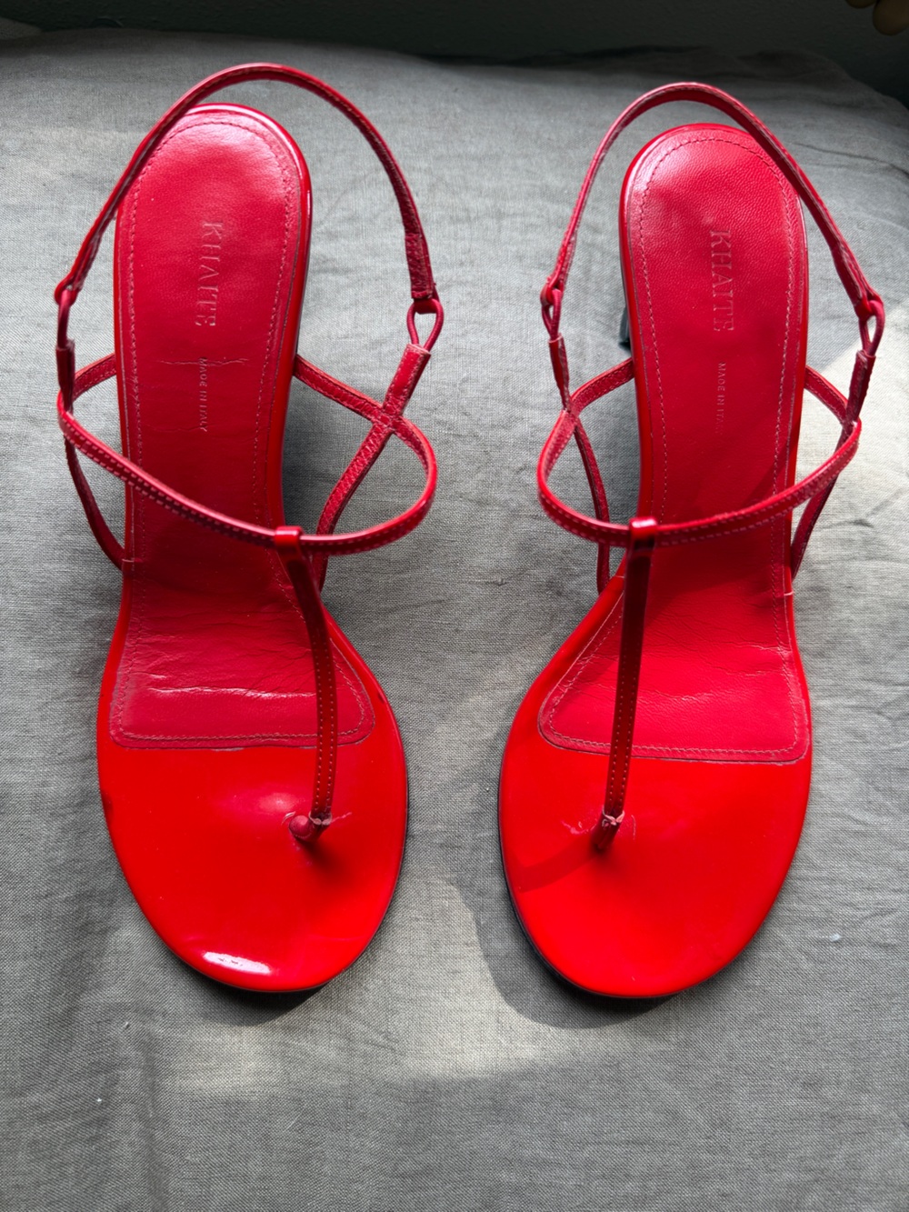 Khaite Linden red heel